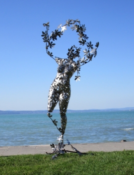 Jungfrau Garten Skulptur aus Edelstahl